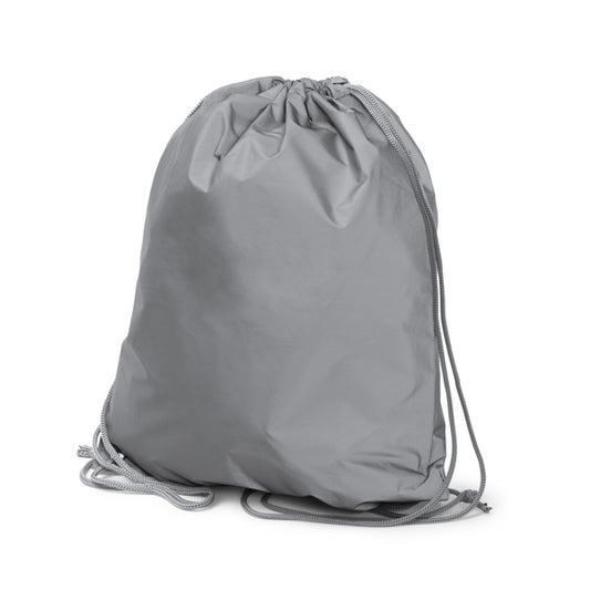 Stamina LAZAR 210D polyester rope backpack in grey - promotional merchandise printed with your company logo