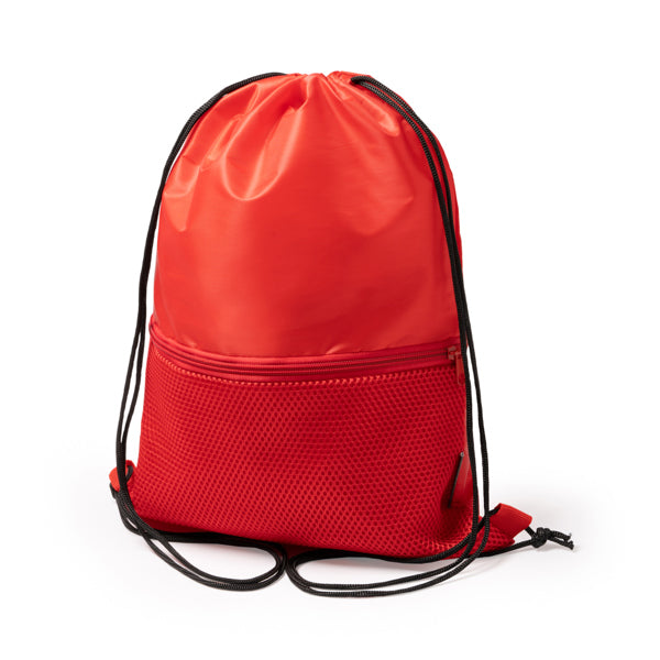 Stamina MILAK RPET rope backpack in white - promotional merchandise printed with your company logo