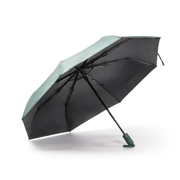 Stamina ELBERT RPET umbrella in black - promotional merchandise printed with your company logo