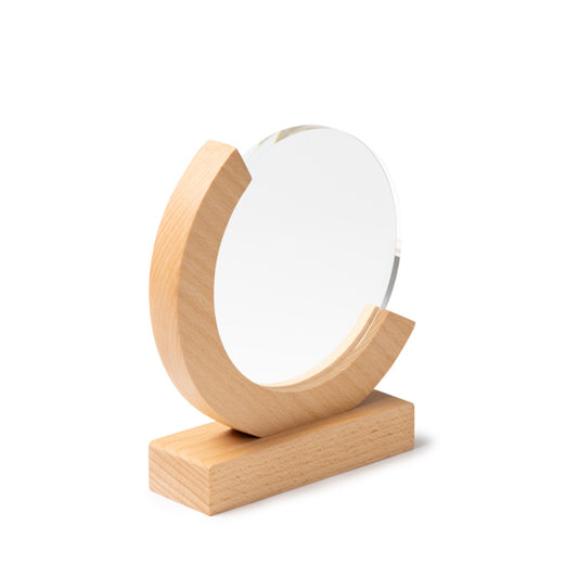 Stamina GLOBE Circular glass trophy in transparent - promotional merchandise printed with your company logo