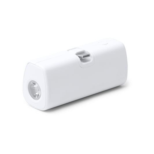 Stamina BIPER Recycled ABS power bank 5000 mAh in white - promotional merchandise printed with your company logo