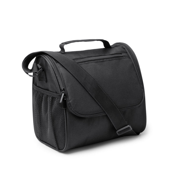 Stamina GAVINS RPET cooler bag in heather black - promotional merchandise printed with your company logo