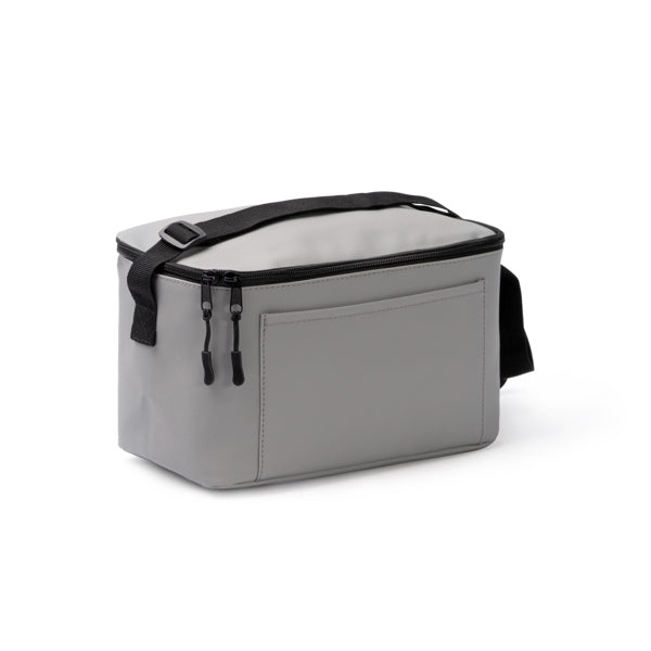 Stamina DENVER PU leather cooler bag in black - promotional merchandise printed with your company logo