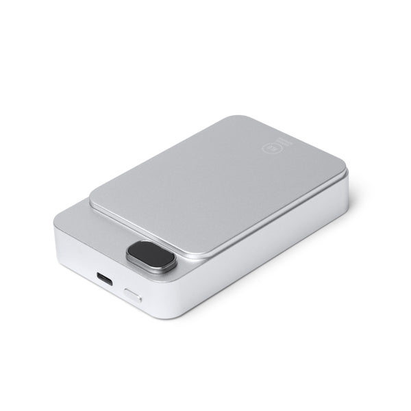Stamina VATUM Recycled aluminium power bank 10000 mAh in black - promotional merchandise printed with your company logo