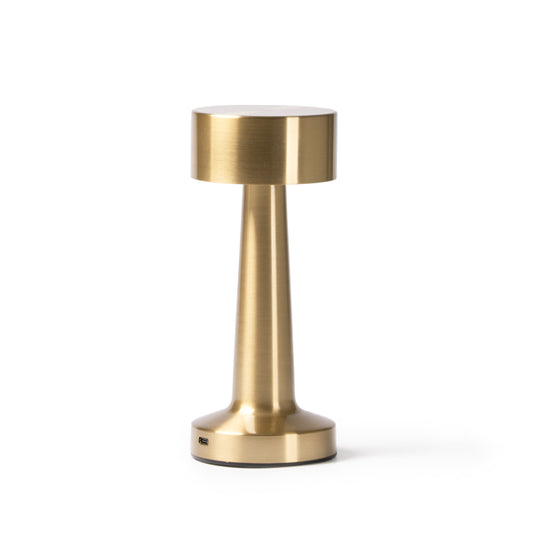 Stamina REIKI Lamp with metal body in gold - promotional merchandise printed with your company logo