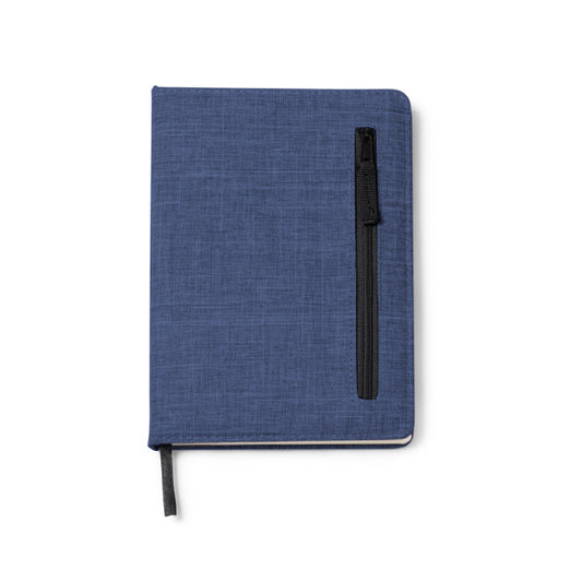 Stamina KINON RPET notebook A5 in heather denim - promotional merchandise printed with your company logo