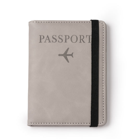 Stamina MUNDI PU leather document holder in grey - promotional merchandise printed with your company logo
