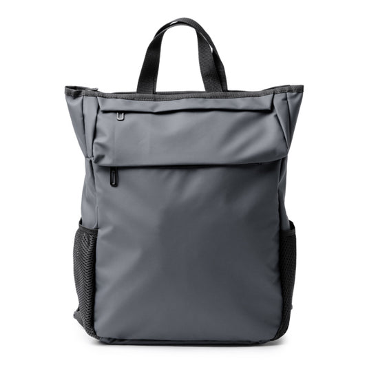 Stamina SEIDEL PU leather backpack in grey - promotional merchandise printed with your company logo