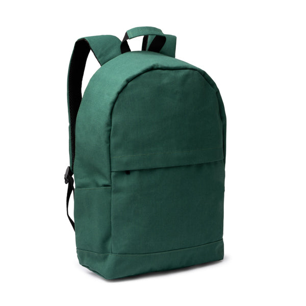 Stamina SUMIT Recycled cotton anti-theft backpack in black - promotional merchandise printed with your company logo