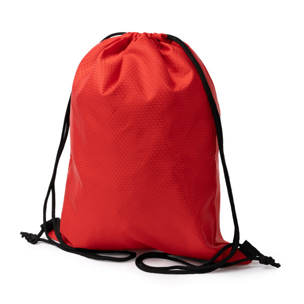 Stamina CREEK 600D ripstop polyester rope backpack in white - promotional merchandise printed with your company logo