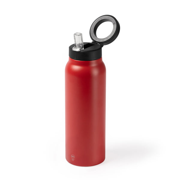Stamina HEYDUD Recycled stainless steel thermal bottle in white - promotional merchandise printed with your company logo