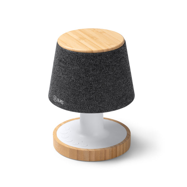 Stamina TREMENS Recycled polyester (RPET) Bluetooth speaker in heather grey - promotional merchandise printed with your