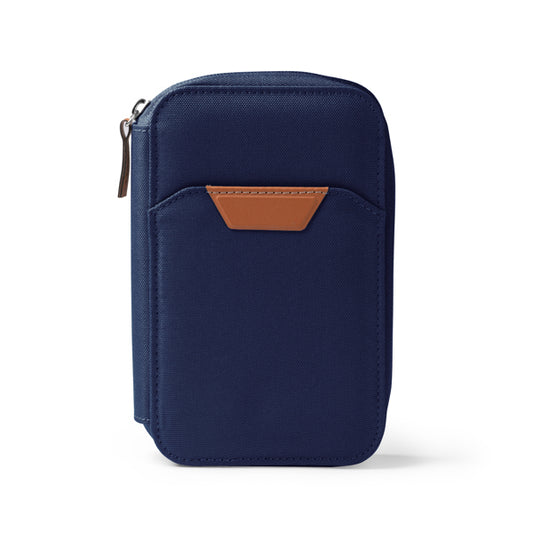 Stamina TIPLER RPET and PU leather purse in royal blue - promotional merchandise printed with your company logo