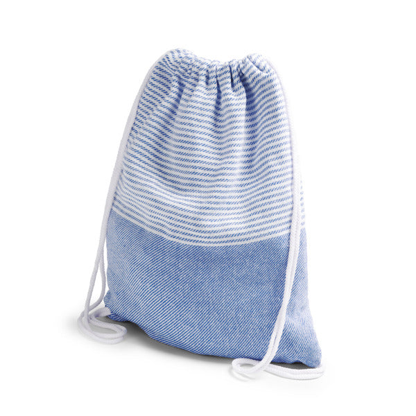 Stamina MADEIRA Recycled cotton towel in royal blue - promotional merchandise printed with your company logo