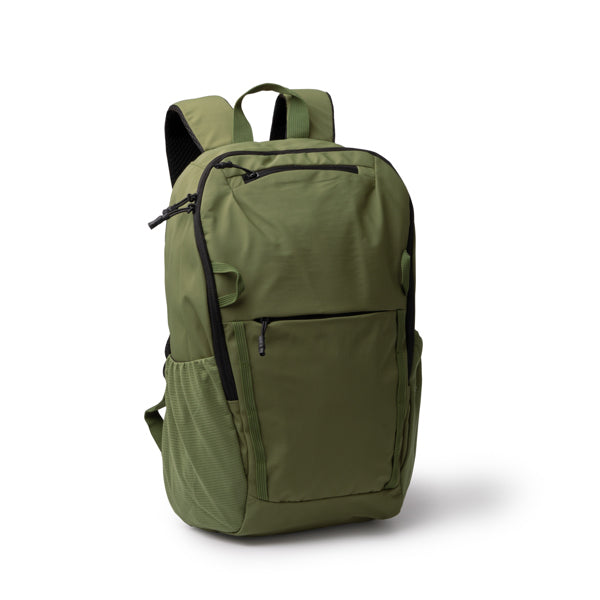 Stamina VERMONT 280D taslon nylon backpack in black - promotional merchandise printed with your company logo