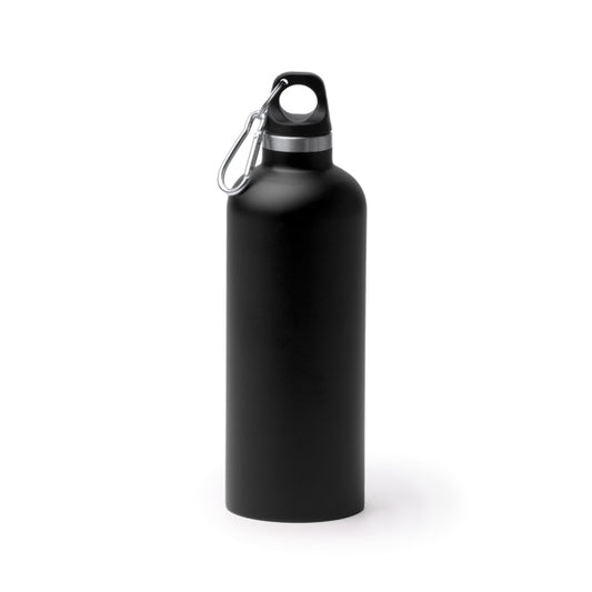 Stamina LUWAK Recycled stainless steel thermal cup 500 ml in black - promotional merchandise printed with your company logo