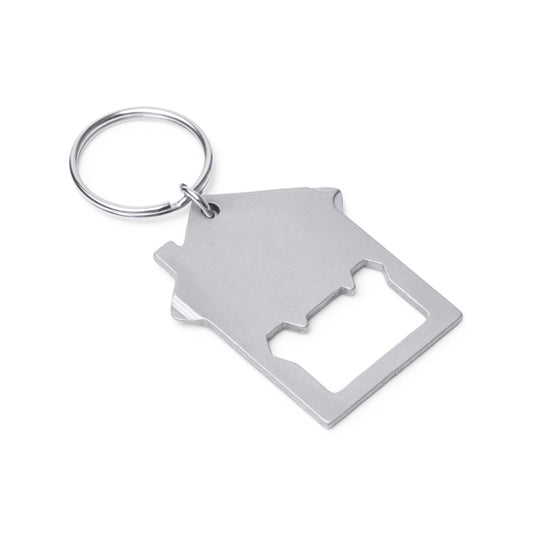 Stamina MANEX Stainless steel keyring in silver - promotional merchandise printed with your company logo
