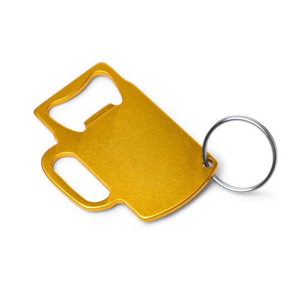 Stamina ARTOIS Recycled aluminium keyring in black - promotional merchandise printed with your company logo