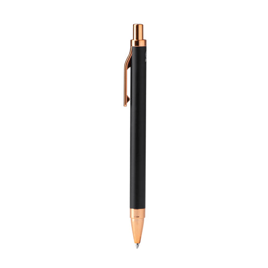 Stamina WALER Recycled aluminium ball pen in black - promotional merchandise printed with your company logo