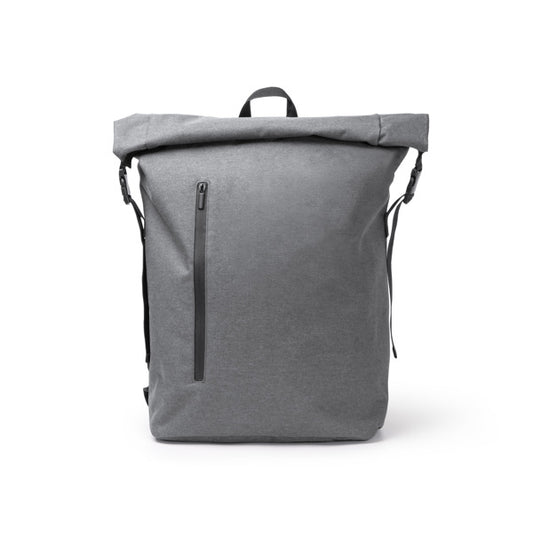 Stamina SULIVAN 300D RPET and PVC backpack in grey - promotional merchandise printed with your company logo
