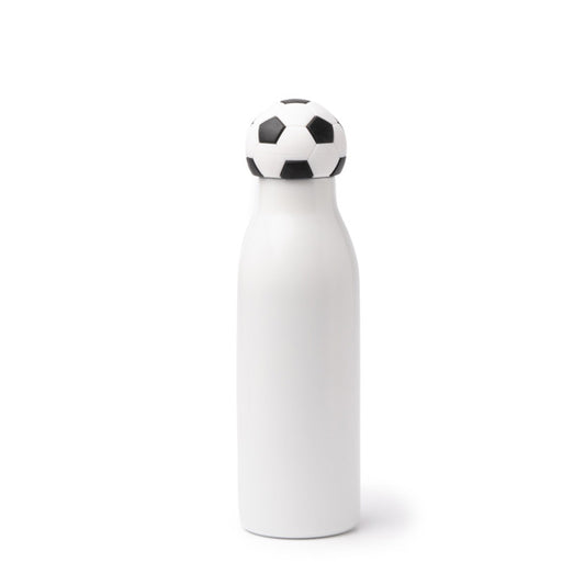 Stamina FAFIK Stainless steel and PP thermal bottle 550 ml in football - promotional merchandise printed with your company