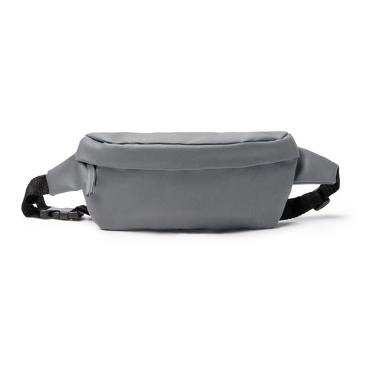 Stamina ZUMEL PU leather and RPET belt pouch in grey - promotional merchandise printed with your company logo