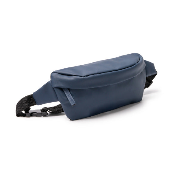 Stamina ZUMEL PU leather and RPET belt pouch in black - promotional merchandise printed with your company logo