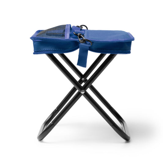 Stamina TROTY 600D RPET folding chair in royal blue - promotional merchandise printed with your company logo
