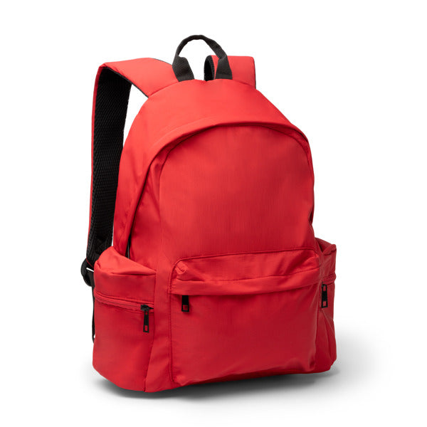 Stamina HURLEY 420D recycled nylon backpack in black - promotional merchandise printed with your company logo