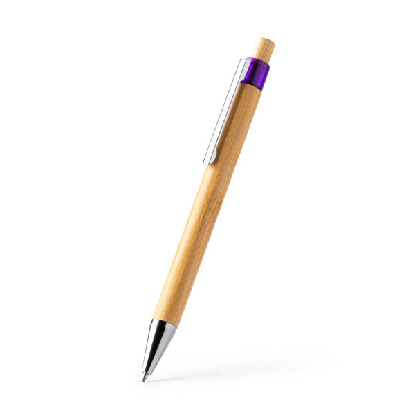 Stamina KOLO Bamboo ball pen in black - promotional merchandise printed with your company logo