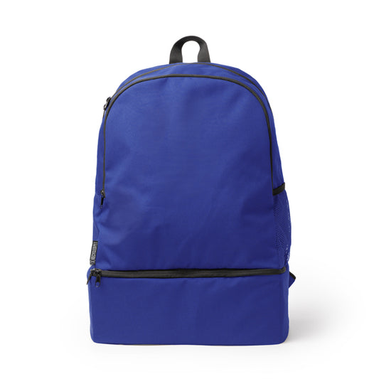 Stamina CAMBEL 600D RPET backpack in royal blue - promotional merchandise printed with your company logo