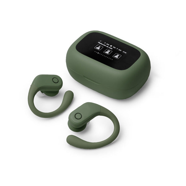 Stamina SANDES ABS earbuds in white - promotional merchandise printed with your company logo
