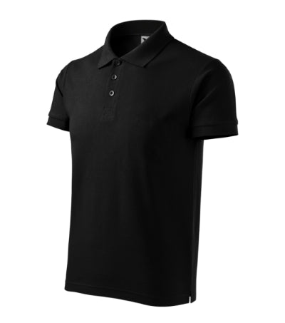 MALFINI COTTON HEAVY Men's polo shirt in black - promotional clothing printed with your company logo