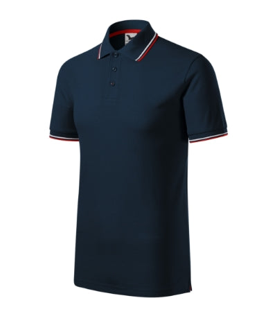MALFINI FOCUS Men's polo shirt in navy blue - promotional clothing printed with your company logo