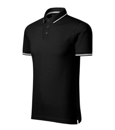 MALFINI Premium PERFECTION PLAIN Men's polo shirt in black - promotional clothing printed with your company logo