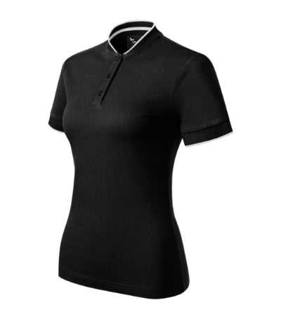 MALFINI Premium DIAMOND Women's polo shirt in black - promotional clothing printed with your company logo