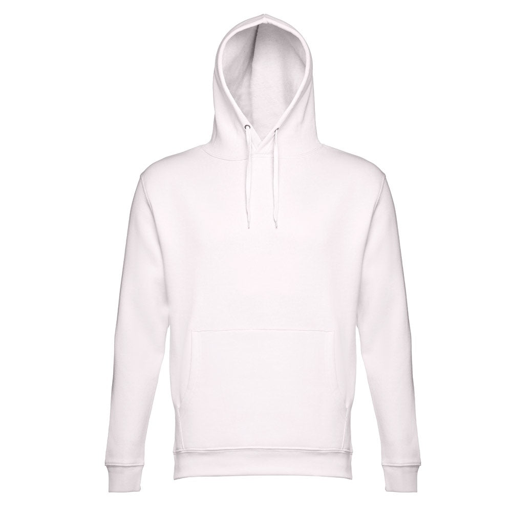THC PHOENIX promotional hoodie in pastel pink (detail view) with custom logo branding