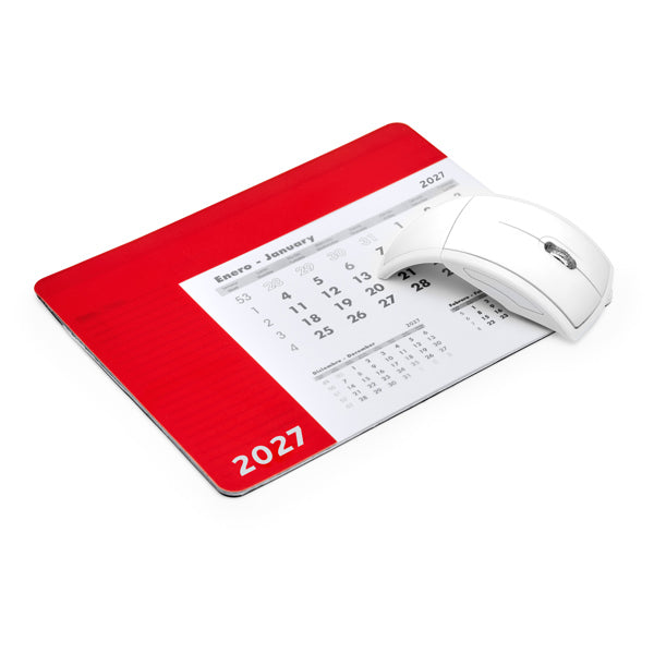 Stamina SERBAL Rectangular mouse pad in white - promotional merchandise printed with your company logo