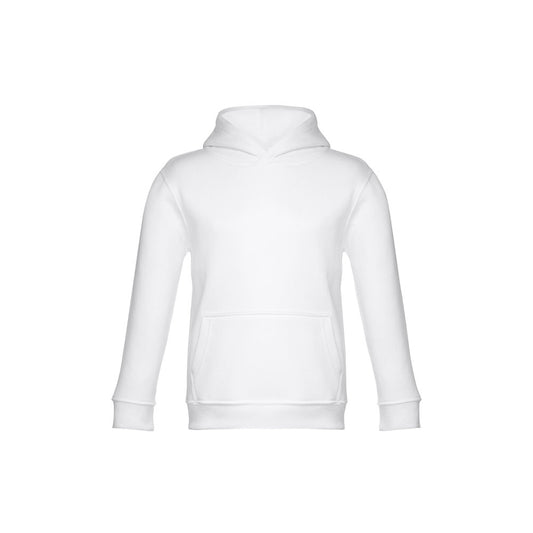THC PHOENIX KIDS WH promotional kids' garment in white (detail view) with custom logo branding