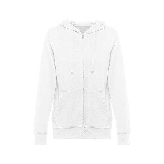 THC AMSTERDAM WOMEN WH promotional hoodie in white with custom logo branding