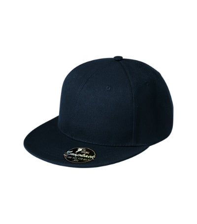 MALFINI RAP 6P Unisex cap in navy blue - promotional clothing printed with your company logo