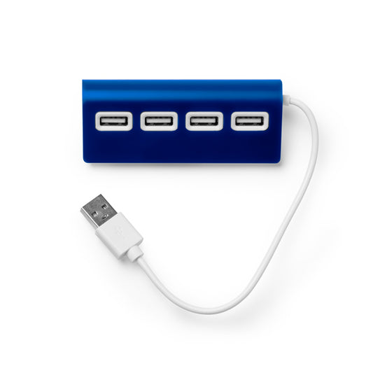 Stamina PLERION Aluminium USB flash drive in royal blue - promotional merchandise printed with your company logo