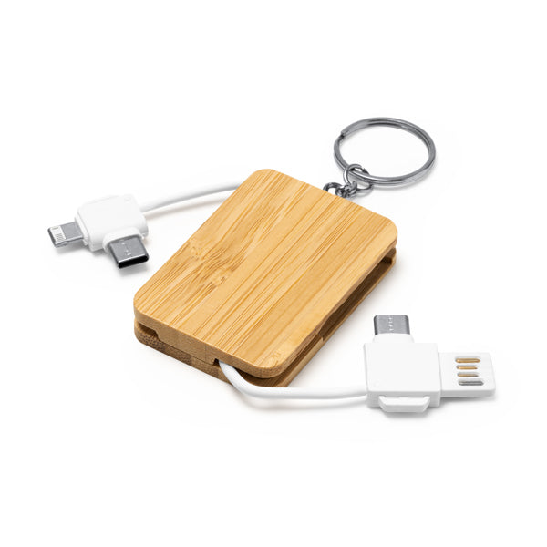 Stamina GASLY Bamboo charger in beige - promotional merchandise printed with your company logo