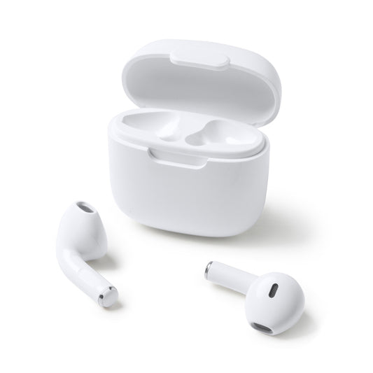 Stamina COSTEN Wireless earbuds in white - promotional merchandise printed with your company logo