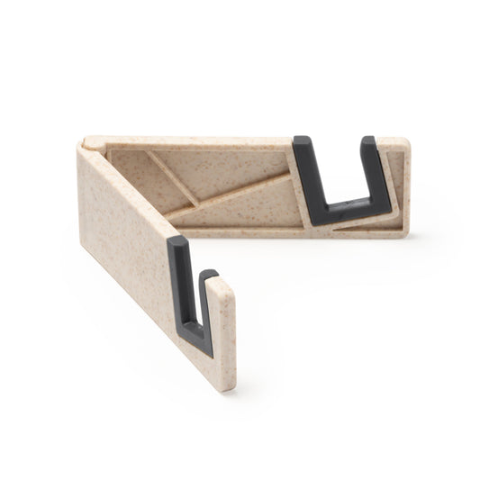 Stamina BAWEN Wheat fibre phone stand in beige - promotional merchandise printed with your company logo