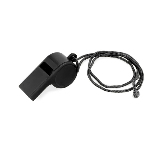 Stamina CARNIVAL Plastic whistle in black - promotional merchandise printed with your company logo