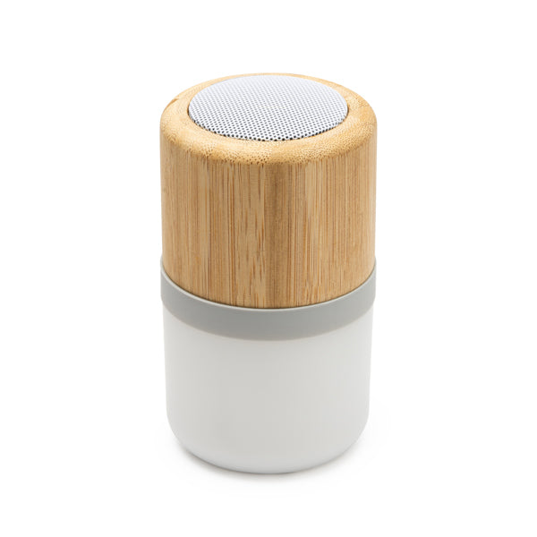 Stamina OZCAN Bamboo Bluetooth speaker in bamboo - promotional merchandise printed with your company logo