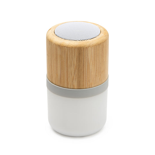 Stamina OZCAN Bamboo Bluetooth speaker in bamboo - promotional merchandise printed with your company logo