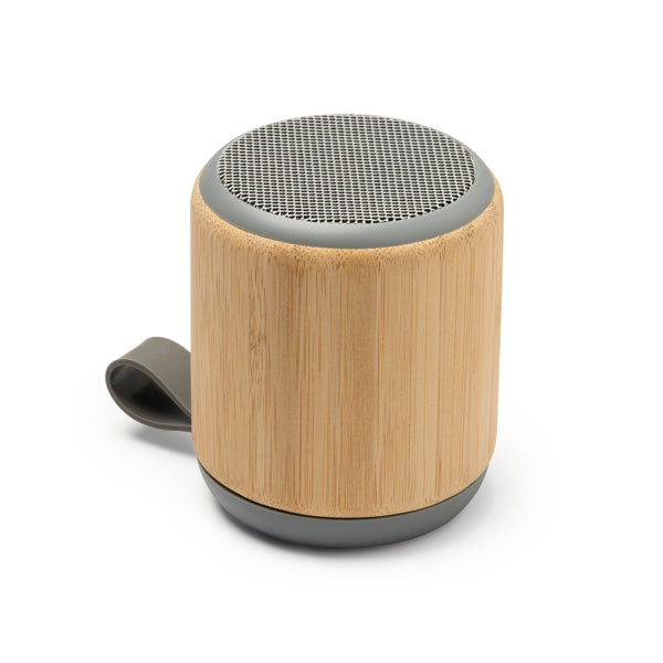 Stamina SOLUM Bamboo Bluetooth speaker in beige - promotional merchandise printed with your company logo