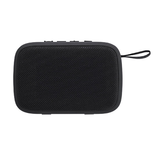 Stamina ARMIN Two-tone wireless Bluetooth speaker in black - promotional merchandise printed with your company logo